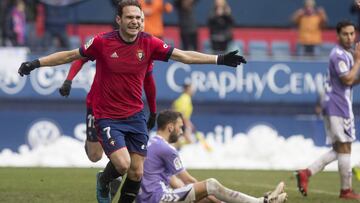 David Rodr&iacute;guez con Osasuna.