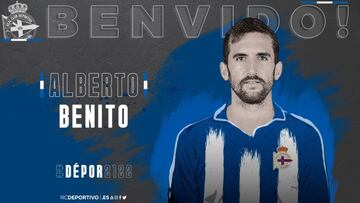 Alberto Benito firma por el Deportivo