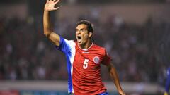 Celso Borges celebra un gol con la selecci&oacute;n de Costa Rica.