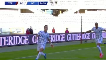 Un cabezazo que puede valer la Serie A: golazo tremendo de Lautaro