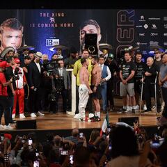 Canelo Álvarez venció a la báscula y está listo para enfrentar a Ryder