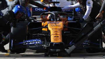 05/11/19 AUTOMOVILISMO FORMULA 1 F1 Carlos Sainz , McLaren MCL34 , during put stop practice 
