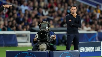 El entrenador del Barcelona, Xavi Hernández.