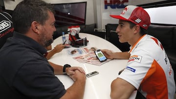 Marc M&aacute;rquez, un apasionado del Biwenger. 