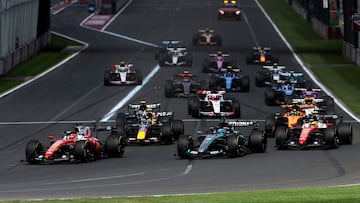 Formula One F1 - Australian Grand Prix - Albert Park Grand Prix Circuit, Melbourne, Australia - March 8, 2026 Drivers in action during the race REUTERS/Hollie Adams TPX IMAGES OF THE DAY