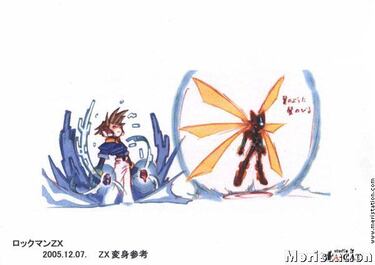 Minipágina y artworks de Megaman ZX