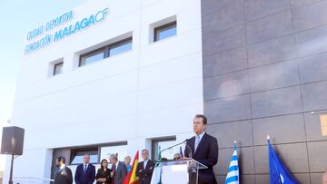 Imagen de la inauguración de la primera fase de la ciudad deportiva del Málaga CF.
