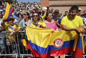 Aficionados colombianos. 