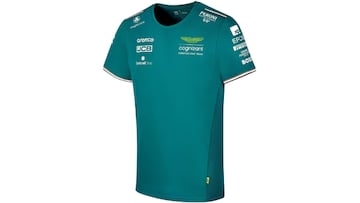 Camiseta oficial del equipo Aston Martin de Fórmula 1.