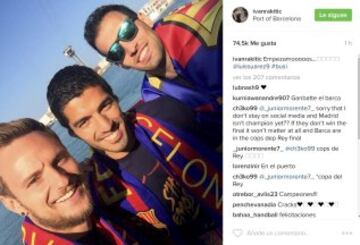 La celebración de los Campeones de Liga en sus redes sociales