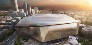Así quedaría tras la remodelación del estadio del Real Madrid.