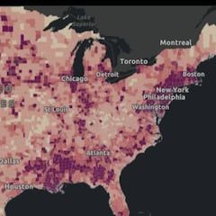 Mapa de casos y muertes por estado de coronavirus en USA; 22 de mayo