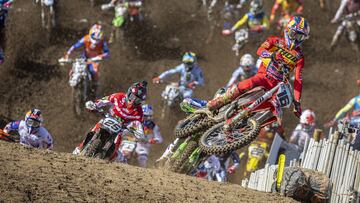 Jorge Prado, con los colores de España en el MXGP de las Naciones de 2023.