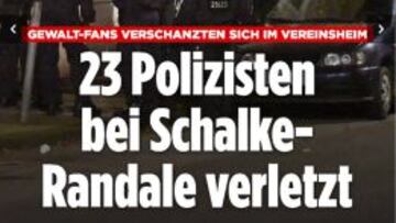 23 polic&iacute;as heridos en un ataque de hinchas del Schalke