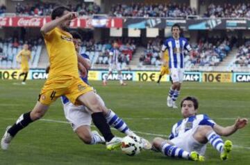 Iñigo Martínez y Víctor Sánchez.