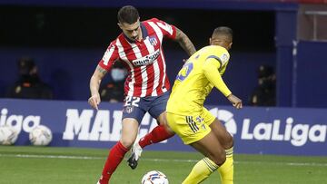 Mario Hermoso durante el partido contra el C&aacute;diz. 