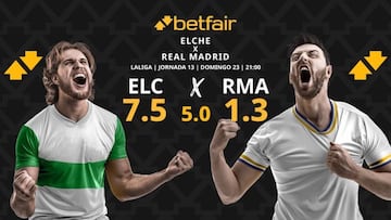 Elche CF vs. Real Madrid: horario, dónde ver, pronósticos y clasificación