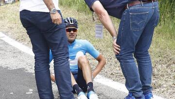 Los espa?oles en el Giro: Rafa Valls abandona por ca¨ªda