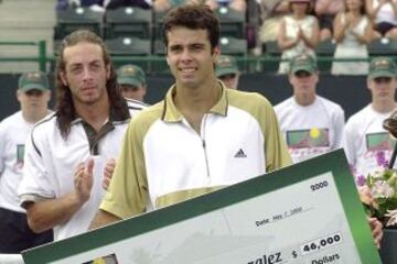 En 2000 ambos llegaron a su primera final ATP. Fue en Orlando y González derrotó a Massú.