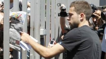 Jordi Alba está en la lista definitiva.