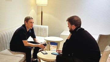 Vingegaard, en su entrevista con AS en el Critérium de Saitama (Japón)