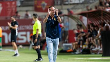 Real Murcia CF vs Elche CF, partido amistoso Trofeo Enrique Roca, Estadio Nueva Condomina Enrique Roca, Murcia, Region de Murcia 04 Septiembre 2025.