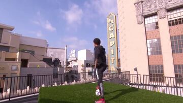 Jimmy Kimmel Live: Neymar scores rooftop-to-rooftop goal