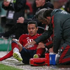 Thiago: lesión de tobillo y baja para el decisivo Croacia-España