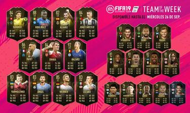 FIFA 19 Ultimate Team: Revelados los mejores jugadores de la Semana 01