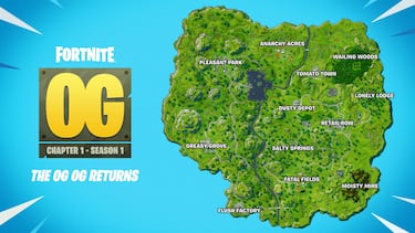 Fortnite OG returns to Chapter 1 thanks to this new mode: all the new features, new outfits, new Battle Pass...