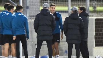 Marcelino García Toral con De Marcos en Lezama.