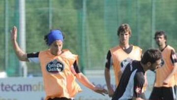 <b>FALTAN LOS TRES. </b>Guardado, Adrián y Rubén Pérez deben incorporarse mañana al equipo después de las vacaciones de verano.