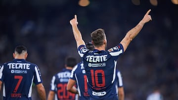during the 10th round match between Monterrey and Santos as part of the Liga BBVA MX, Torneo Clausura 2025 at BBVA Bancomer Stadium, on March 02, 2025 in Monterrey, Nuevo Leon, Mexico.
