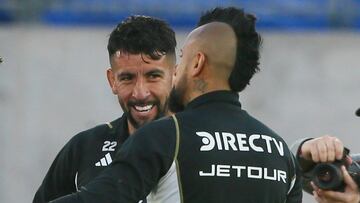 Isla le envió un mensaje a Arturo Vidal en Colo Colo y Giorgian de Arrascaeta respondió