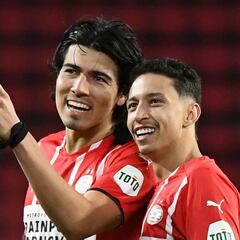 Erick Gutiérrez fue titular en la empate del PSV en la Conference League