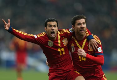 En el minuto 58 del partido Francia - España del 26 de marzo de 2013, apareció Pedro para convertir en gol una jugada iniciada por Monreal. España dominó con posesión, paciencia y precisión en territorio francés. La Roja recuperaba el liderato del grupo y el rumbo hacia  el Munidal de Brasil.