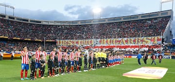 Partido de ida de la semifinal de la Europa League contra el Valencia. El Atlético ganó 4-2 con goles de Falcao (2), Miranda y Adrián.