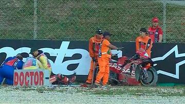 Pol sufrió un grave accidente el año pasado en la Curva 10 de Portimao.