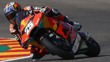 Fern&aacute;ndez durante el GP de Arag&oacute;n en MotorLand.