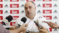 Pablo Laso, en rueda de prensa.