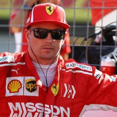Raikkonen, multado por chocar contra otro coche en Suiza