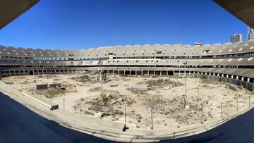 Imagen del interior del futuro Nuevo Mestalla.