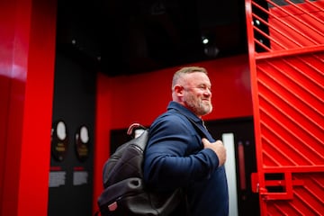 Wayne Rooney entrando a Old Trafford. El exfutbolista se volvi¨® a poner las botas para jugar en el equipo de Leyendas del Manchester United.