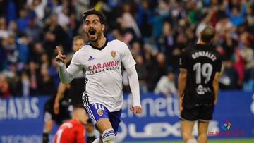 Javi Ros le hace justicia al Zaragoza en el derbi aragonés