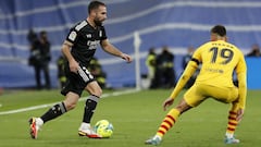 Carvajal fue superado por Ferran durante la primera parte.