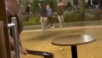 Atención a la pelea entre ultras del PSG y Aston Villa