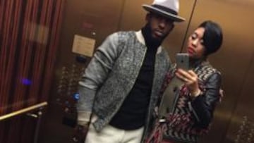 Chris Paul y su mujer, Jada.