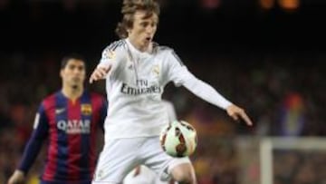 Modric, durante el partido.