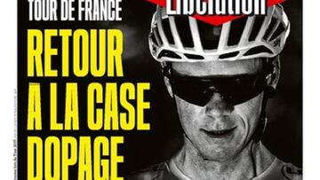 Portada de Lib&eacute;ration del 5 de julio de 2018 con Froome y el Caso Festina como protagonistas.