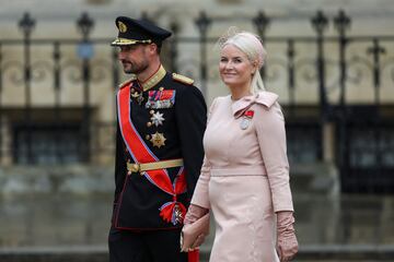 Los príncipes herederos de Noruega, Haakon y Mette-Marit.